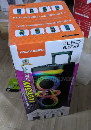 KOLAV-D2618 Spika Portable ya Bluetooth na Maikrofoni