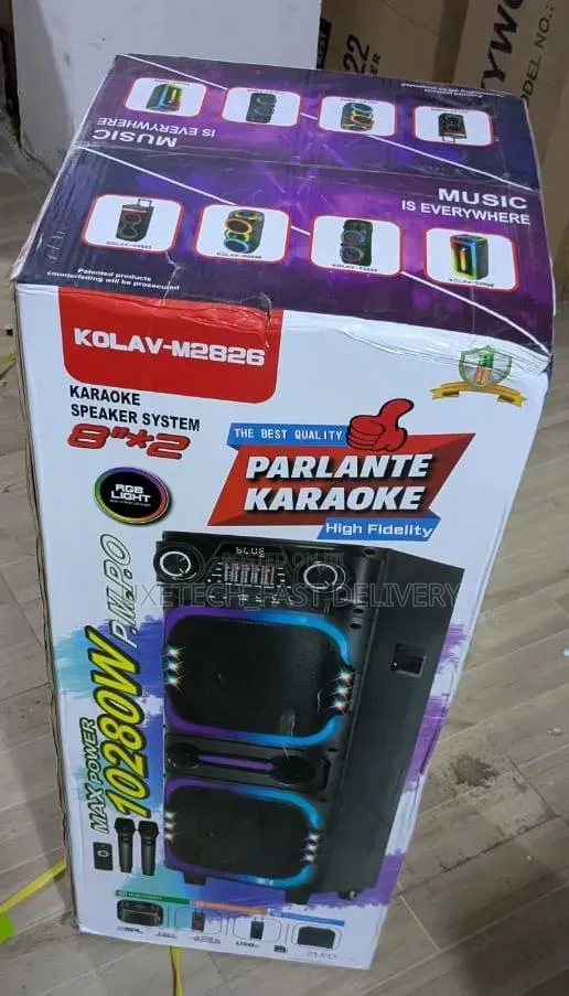 KOLAV-M2826 Speaker ya Karaoke na Mics 2 - 1