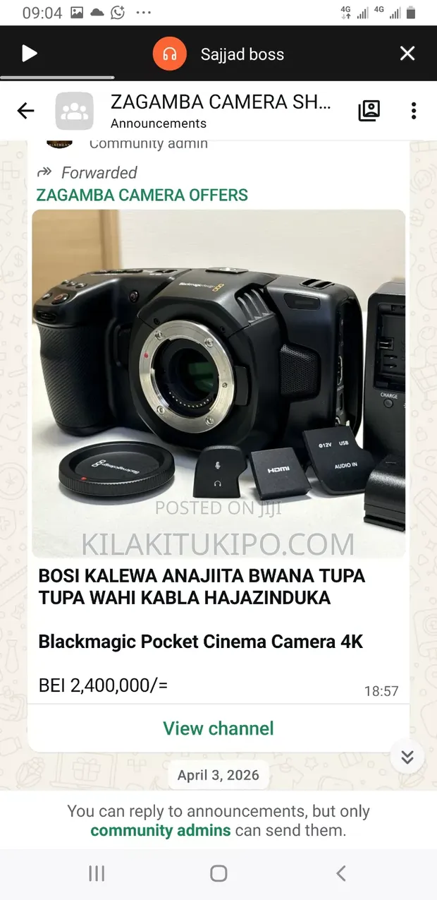 Blackmagic Pocket Cinema Camera - 1