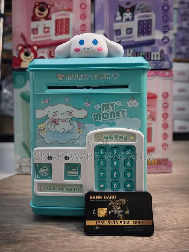 Cinnamoroll Kids ATM Piggy Bank - Teal - 1