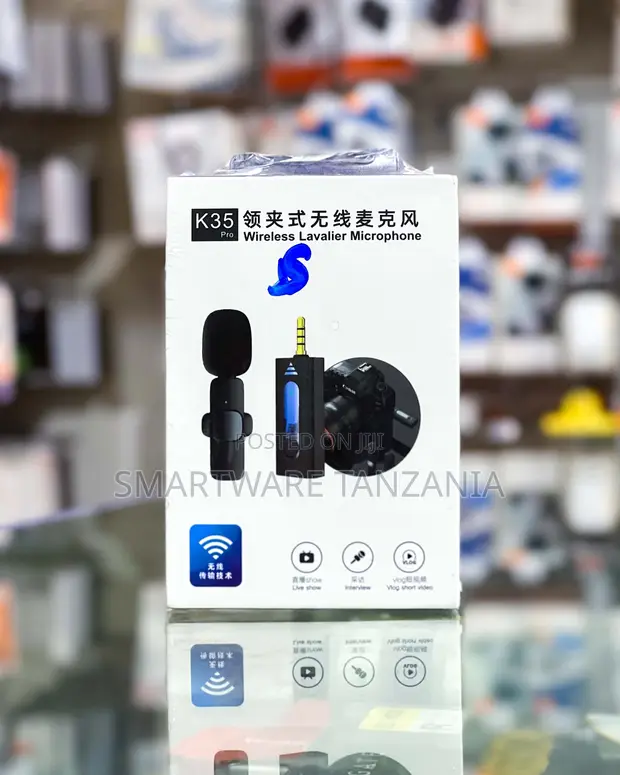 K35 Pro Wireless Lavalier Microphone for Camera/Live Vlog - 1