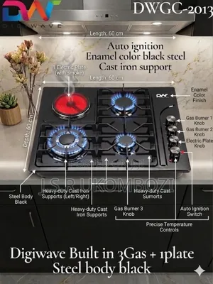 Digiwave 5-Burner Gas Hob with Auto Ignition