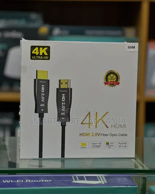 HDMI 2.0 Fiber Optic Cable 30m 4K HDR - 1