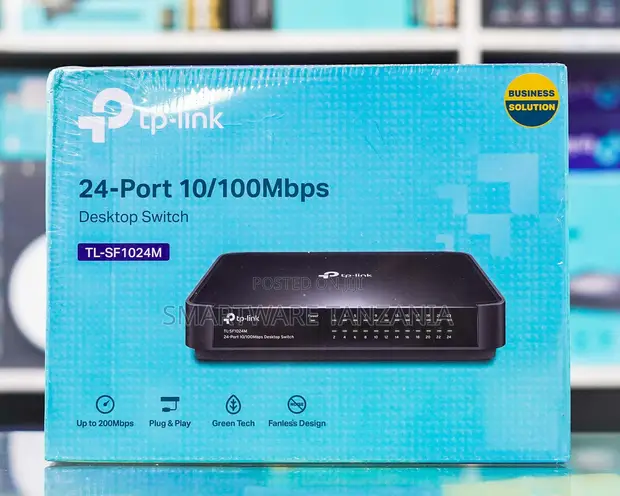 TP-Link TL-SF1024M 24-Port 10/100Mbps Fanless Desktop Switch - 1