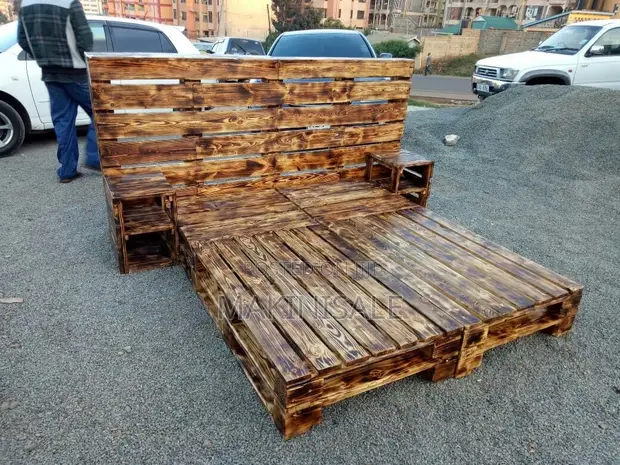 Kitanda cha Mbao ya Pine - Kipya Kabisa - 1