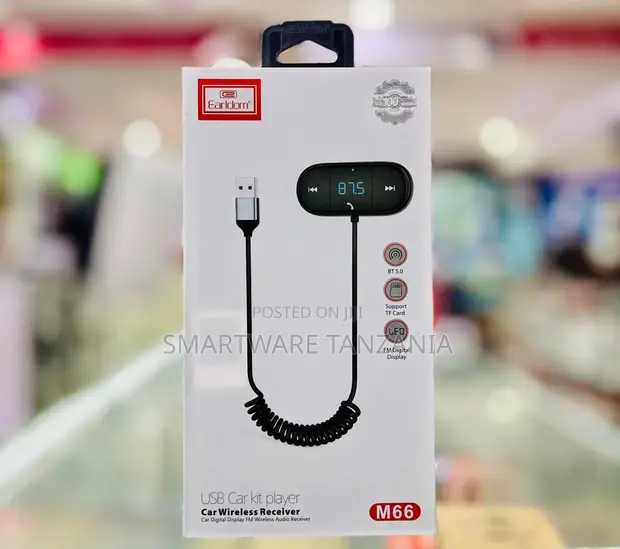Earldom M66 Bluetooth 5.0 Car FM Transmitter USB/TF - 1