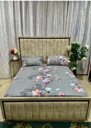 King Size Bed Sheet Set - New Flower Pattern