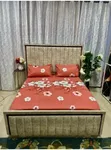 King Size Bed Sheet Set - New Flower Pattern - 4