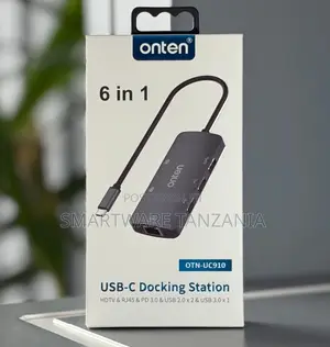 Onten OTN-UC910 6-in-1 USB-C Dock (HDMI, RJ45, PD)
