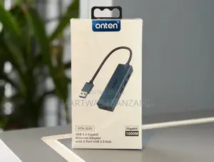 Onten OTN-5220 USB 3.0 Gigabit Ethernet Adapter with 3-Port Hub