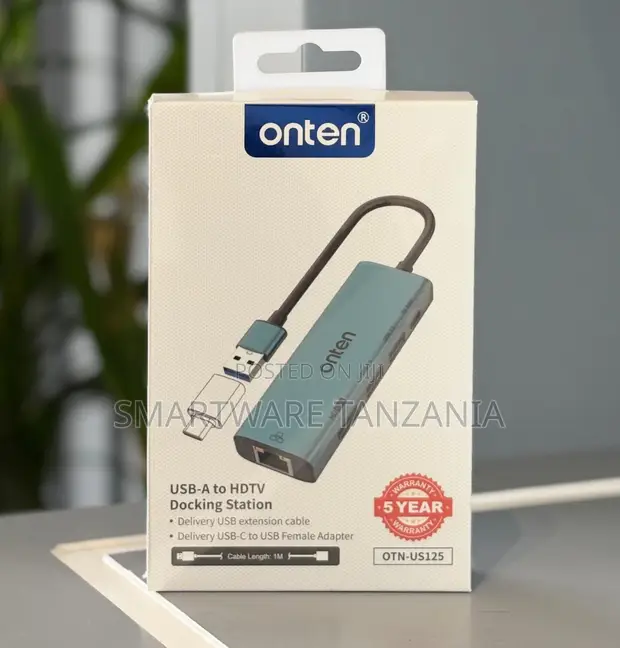 5-in-1 USB 3.0 to HDMI Adapter with Gigabit Ethernet - 1