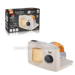 Raf Electric Food Slicer 150W, Adjustable Thickness, Foldable