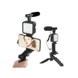 AY-49G Video-Making LED Ring Light Kit na Mic & Tripod - 2