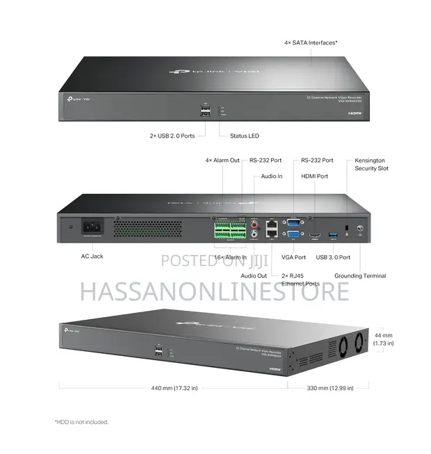 TP-Link Vigi NVR4032H 32-Channel Network Video Recorder - 1