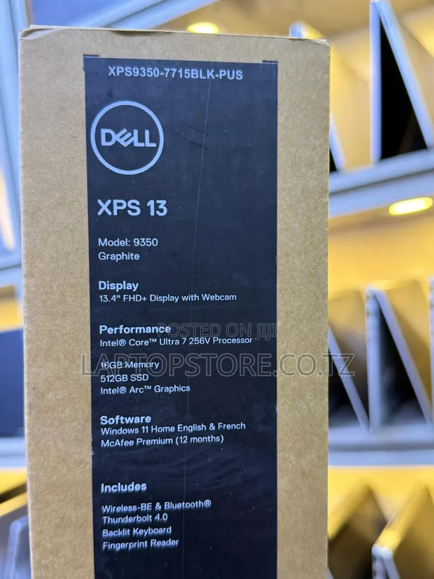 Laptop Mpya Dell XPS 13 9350 - Intel Core Ultra 7, 16GB RAM, 512GB SSD - 1