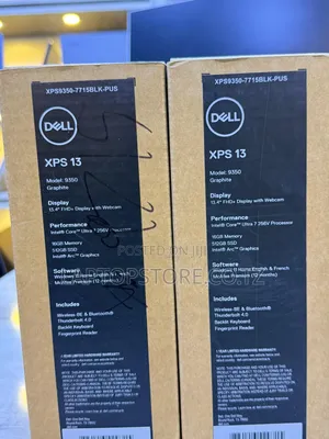 New Dell XPS 13 9350 Laptop - Intel Core Ultra 7, 16GB RAM, 512GB SSD