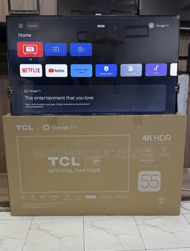 55 Inch TCL Smart TV - UHD, Google TV - 1