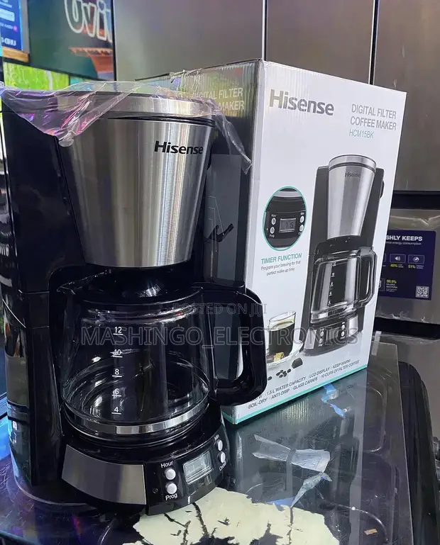 Hisense 1.5L Digital Filter Coffee Maker (HCM15BK) - 1