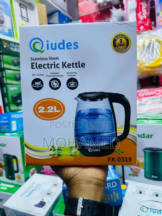 Quides Glass Electric Kettle - 2.2L - 1