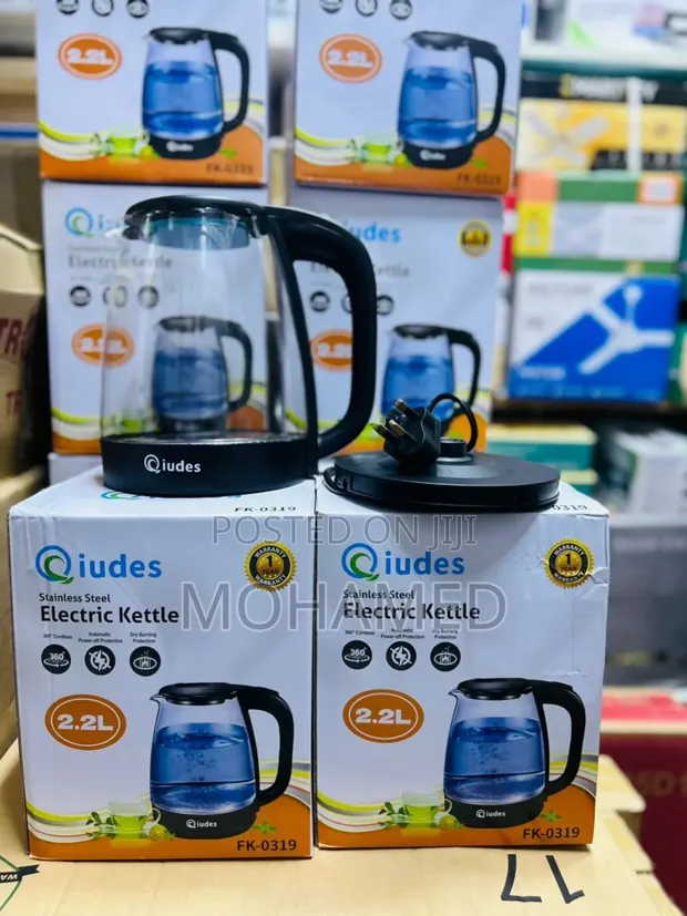 Quides Glass Electric Kettle 2.2L - Modern Design - 1