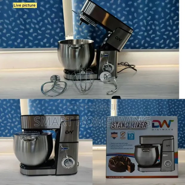Digiwave 12L Steel Body Stand Mixer 2000W - 1