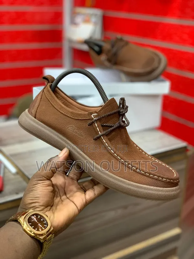 Viatu vya Wanaume Clarks Moccasins - Ngozi, Vipya kabisa - 1