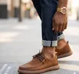 Viatu vya Wanaume Clarks Moccasins - Ngozi, Vipya kabisa - 4