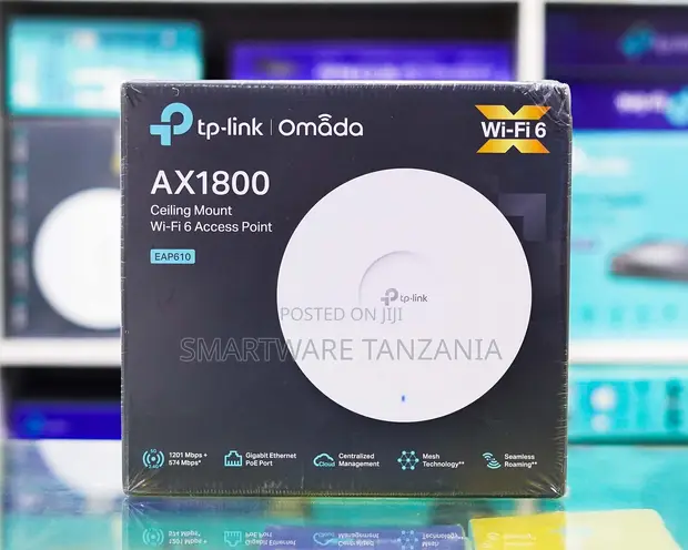 TP-Link Omada EAP610 AX1800 Wi-Fi 6 Access Point ya Dari na PoE - 1
