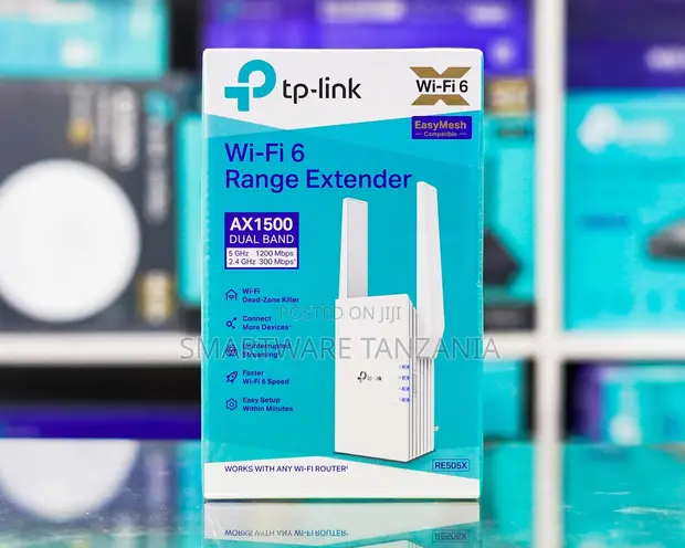 TP-Link RE505X AX1500 Wi-Fi 6 Kirefusho cha Mtandao - 1