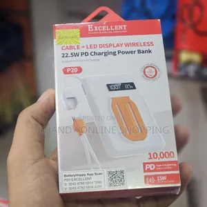 Power Bank Bora 10,000mAh Isiyo na Waya - 22.5W PD