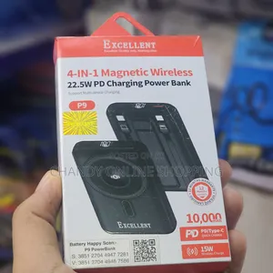 Power Bank Bora ya Magnetic Wireless 4-in-1 10000mAh