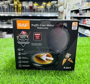 Raf R.2217 1000W Non-Stick Waffle Cone Maker