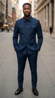 Suti Mpya ya Kiume ya Massimo Dutti Asili Rangi ya Bluu - 2