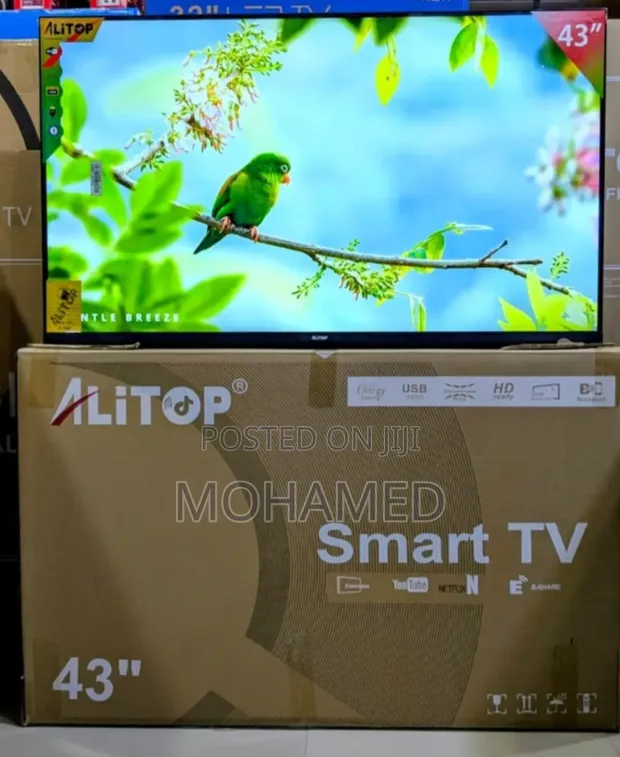 Alitop 43" Smart Frameless TV - 1