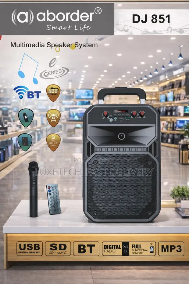 Aborder Rechargeable Portable Speaker DJ851 - 1