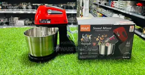 RAF R.6637R 275W Stand Mixer 2L Bakuli la Chuma 7 Kasi Nyekundu