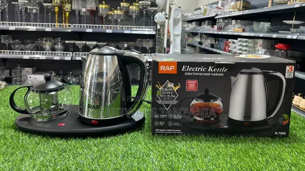 Raf R.7899 Kettle ya Umeme 2.2L na Boba ya Kioo na Tray - 1