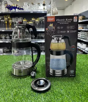 Raf R.7214 1500W Kaa la Umeme la Borosilicate Glass 1L+2L