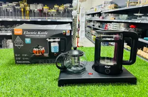 Raf Electric Kettle Tea Set 1.8L na Bobo la Kioo