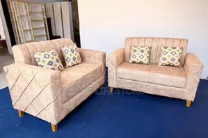 Brand New 2-Seater Sofa Set - Cream