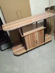 Modern Wooden Showcase/TV Stand with Cabinet - 1