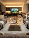 Modern Wooden Showcase/TV Stand with Cabinet - 3