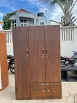 Kabati la Nguo la Mbao Classic - Milango 3 - 4