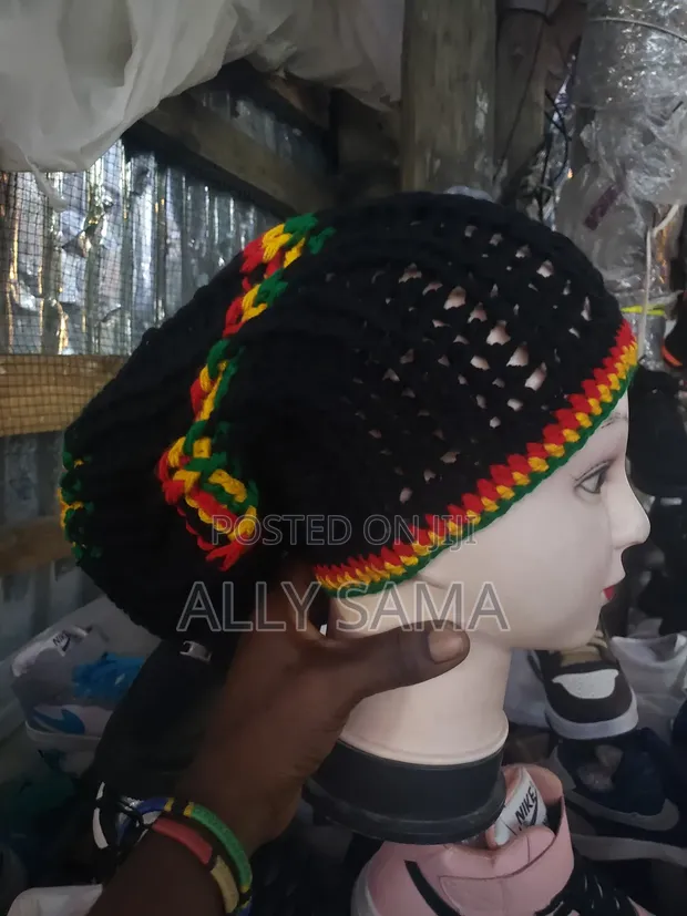 Kofia ya Kiume na Kike ya Utamaduni wa Jamaica - Pamba - 1