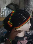 Kofia ya Kiume na Kike ya Utamaduni wa Jamaica - Pamba - 1