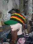 Kofia ya Kiume ya Utamaduni wa Jamaica - Pamba ya Kijani - 2