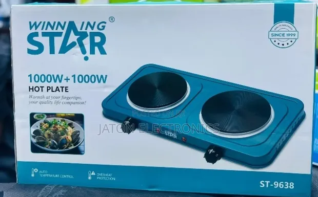 Winning Star Electric Cooker - 2 Plates - 1