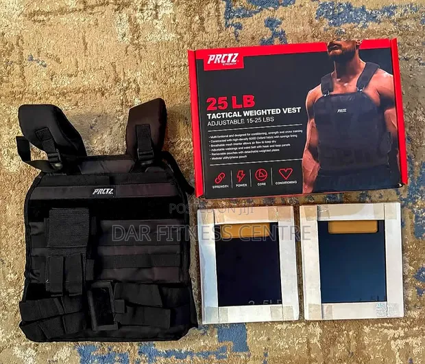 Vest Yenye Uzito wa Tactical ya 25lb (12kg) - 1