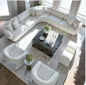 Round Sofa and Coffee Table Set - Brand New