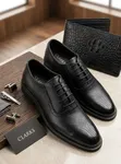 Viatu vya Wanaume Clarks Moccasins - Ngozi Mpya - 4